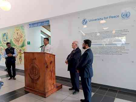 Costa Rica: MoS Pabitra Margherita inaugurates Vasudhaiva Kutumbakam Wall in University of Peace 