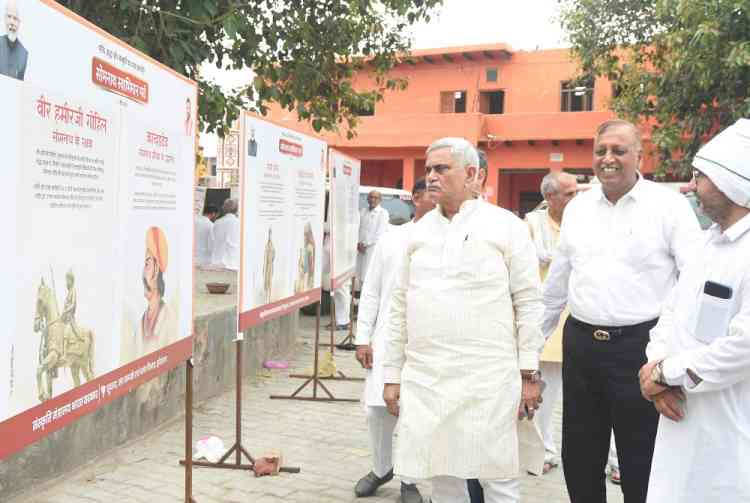 सोमनाथ स्वाभिमान पर्व पर किलोई के शिव मंदिर किलोई में सुना गया पीएम मोदी व सीएम नायब सिंह सैनी का वर्चुअल संबोधन