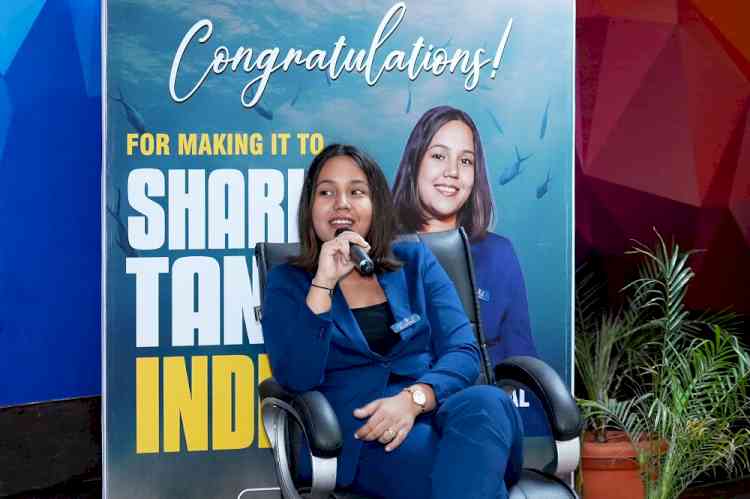 LPU Online Student Vanshika Mittal secured ₹1 Crore Investment on Shark Tank India-5 Campus Special at ₹12 Crore Valuation