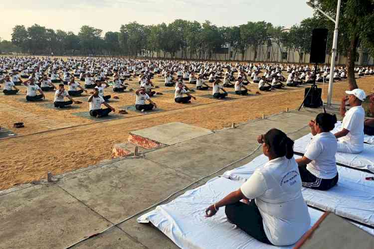 Yoga Protocol Training Program for Police Personnel at PTC, Sunaria