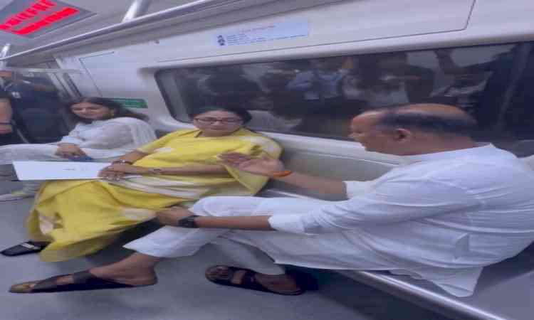 Delhi CM Rekha Gupta, BJP leaders take metro ride after PM Modi's call for fuel conservation
