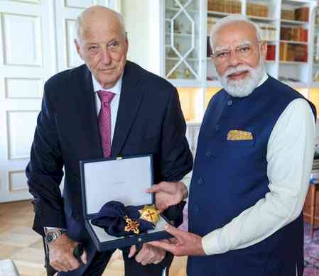 PM Modi conferred with 32nd global honour — Grand Cross of Royal Norwegian Order of Merit 