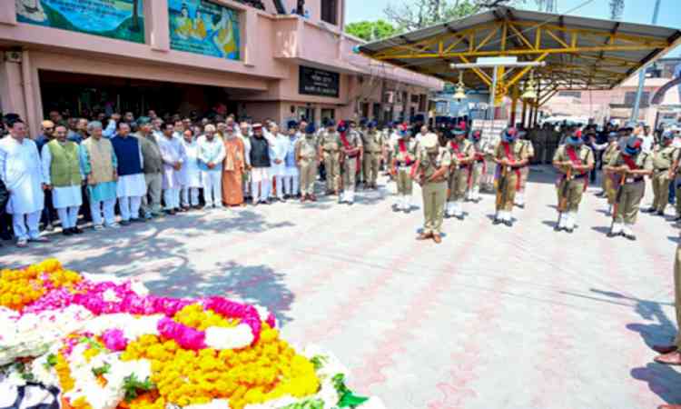 Former U'khand CM Khanduri's last rites held with full military honours, emotional tributes paid