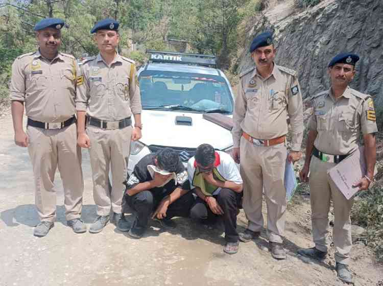 Dehra Police Crack Down on Drug Trafficking; Two Held with 883 Grams of Charas
