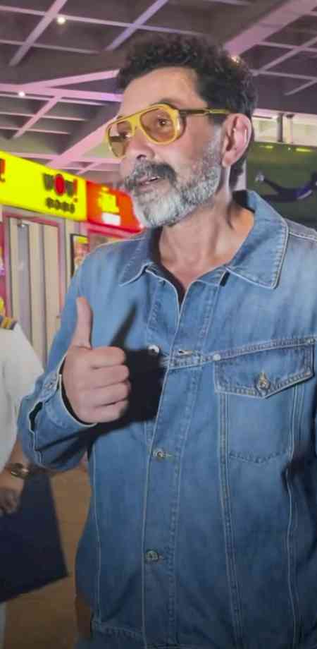 Bobby Deol takes break from YRF shoot in the UK, returns to Mumbai for work commitments
