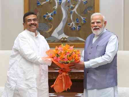 Suvendu Adhikari meets PM Modi in first Delhi visit as CM, says Centre committed to Bengal's development