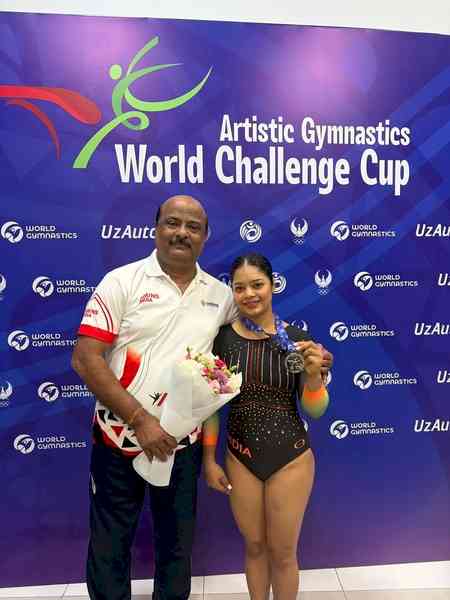 Gymnastics: India's Pranati Nayak clinches silver at FIG World Challenge Cup 