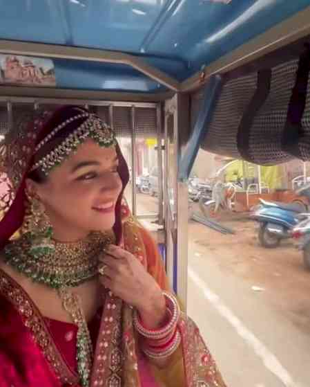 Wamiqa Gabbi marks 1 year of 'Bhool Chuk Maaf' with a special ride