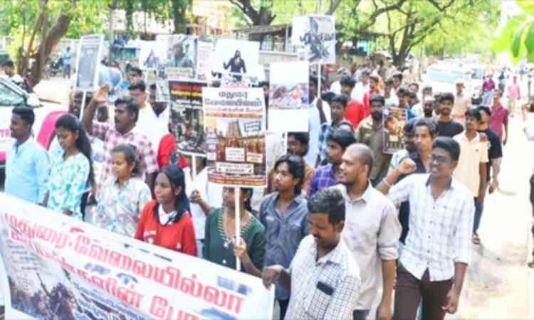 TN: 'Cockroach' protests held in Coimbatore, Madurai over unemployment and exam irregularities 