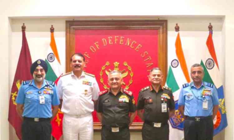 CDS General Anil Chauhan chairs concluding meeting of Chiefs of Staff Committee