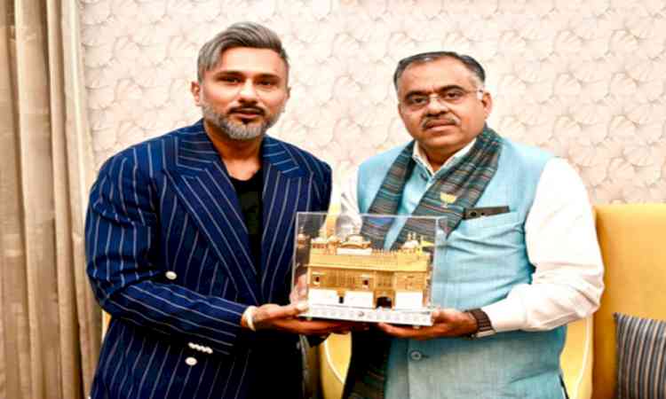 Yo Yo Honey Singh meets BJP’s Tarun Chugh, discusses ways to curb Punjab’s drug problems