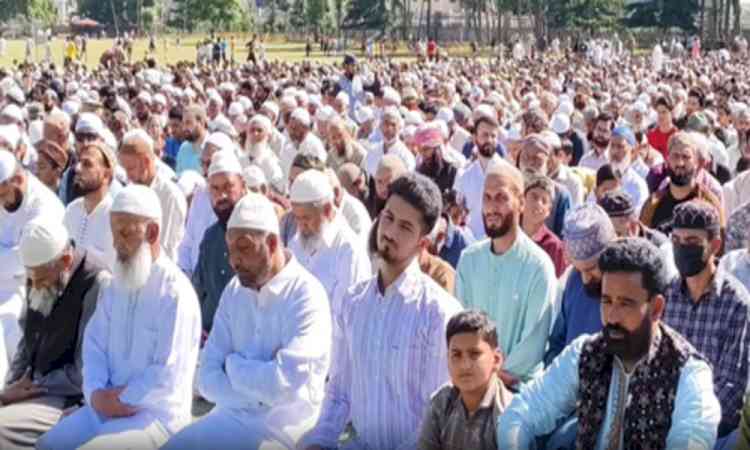 Eid prayers conclude peacefully in J&K; people throng mosques in large numbers