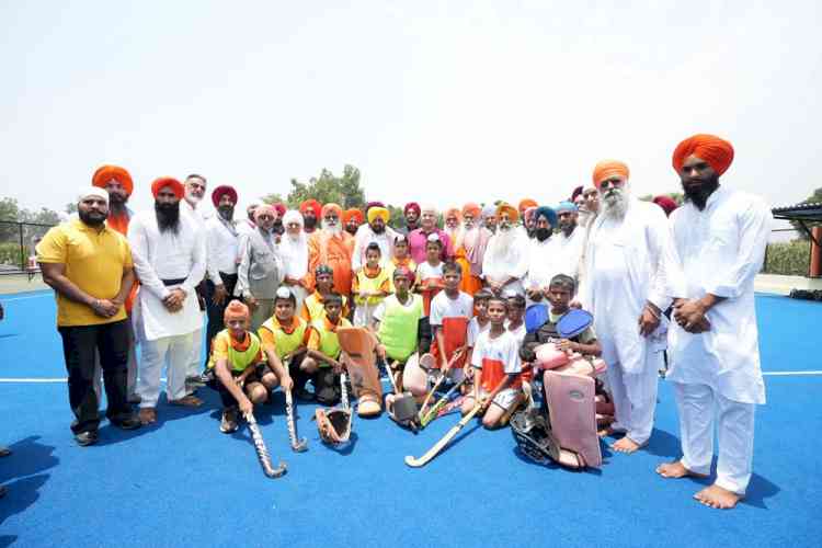 CM Bhagwant Singh Mann gifts Jalandhar major sporting boost, inaugurates astroturf at Sant Avtar Singh Memorial Hockey Stadium in Village Seechewal