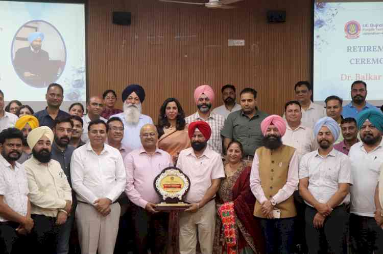 IKG PTU Organizes Farewell Party for Dr. Balkar Singh on His Retirement