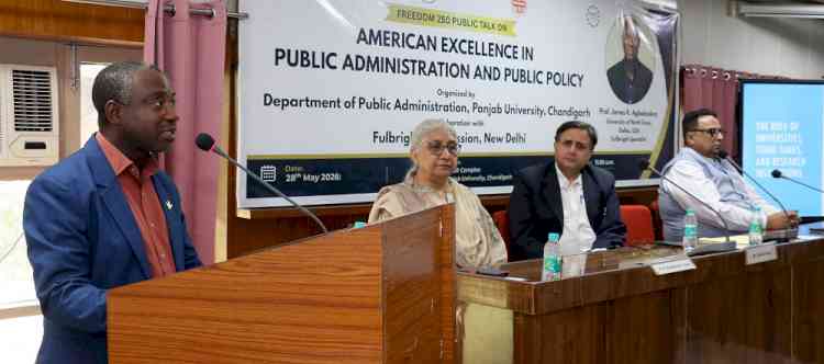 PU Hosts Freedom 250 Public Talk, Experts Discuss Lessons from American Public Administration for Governance Reforms in India