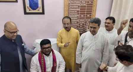 New Tripura BJP chief vows to strengthen party ahead of 2028 Assembly polls 