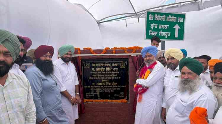 Rural connectivity gets major boost as Finance Minister Harpal Singh Cheema dedicates, launches road projects worth over ₹18.76 crore in Dirba, Lehragaga, and Baghrol Regions
