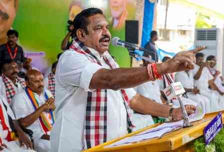 EPS questions TN CM over law and order, delay in launching proposed 'Lioness Task Force' for women