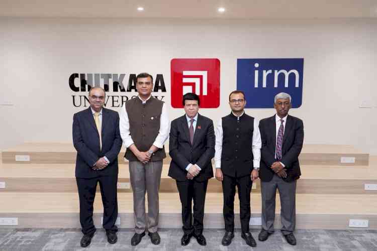 Punjab’s IRM India Affiliate-Licensed Global Centre for Enterprise Risk Management Opens at Chitkara University