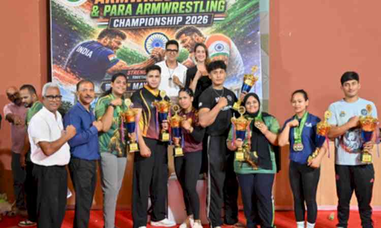 Kerala emerge overall winners at National Armwrestling & Para-Armwrestling Championship