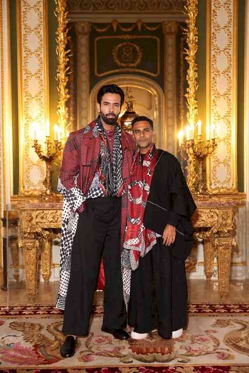 Satya Paul showcases its iconic legacy of print, drape and artistic expression at Lancaster House, London