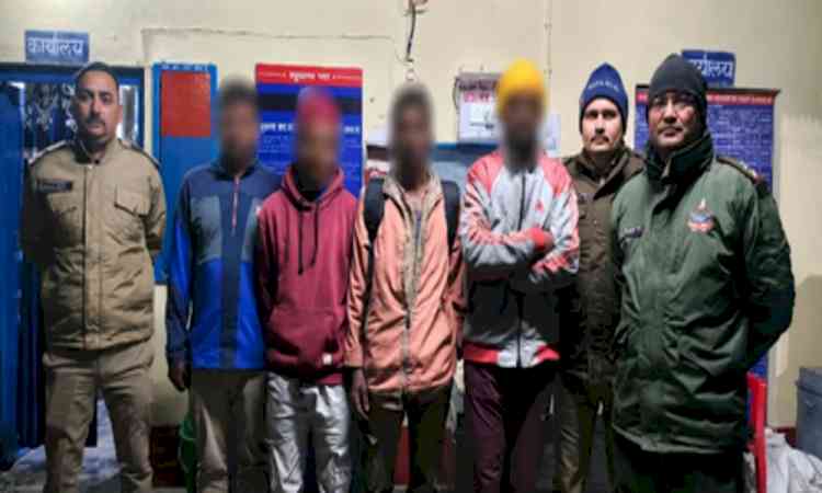 'Operation Prahar': Police action against four Nepalese carrying prohibited items in Badrinath shrine area