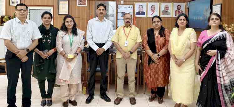 अटल आरआईओ, रोहतक का दौरा करने पहुँची स्वास्थ्य सेवा महानिदेशालय की मूल्यांकन टीम