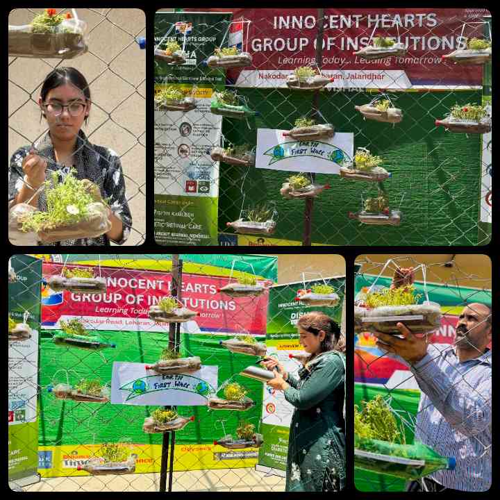Innocent Hearts Group of Institutions Spreads the Message of Transforming Discarded Plastic Bottles into Green Living Spaces on World Environment Day    