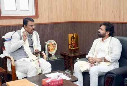 Bihar: Pawan Singh visits BJP office after getting MLC ticket