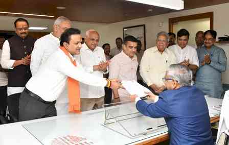 BJP’s four Gujarat candidates file nominations for Rajya Sabha polls