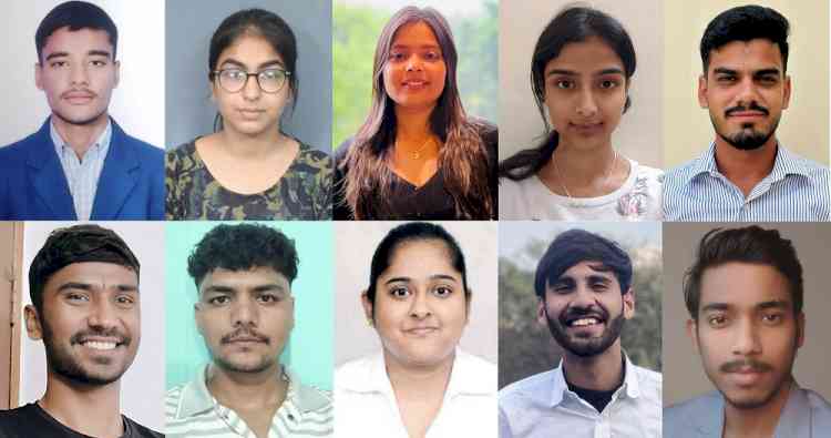 ई-कैंपस प्लेसमेंट ड्राइव में जीजेयू के दस विद्यार्थी चयनित
