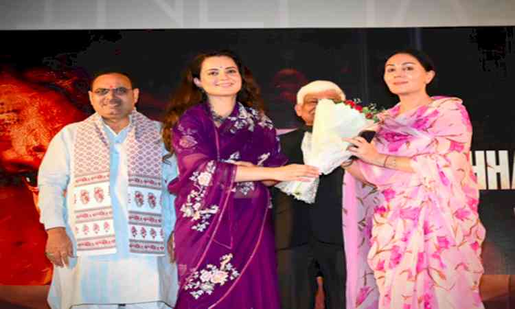 Kangana Ranaut thanks Rajasthan CM Bhajanlal Sharma for attending 'Bharat Bhhagya Viddhaata' screening