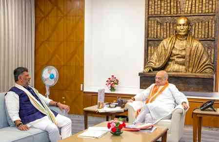 Shivakumar meets HM Amit Shah, seeks Centre's support for K’taka