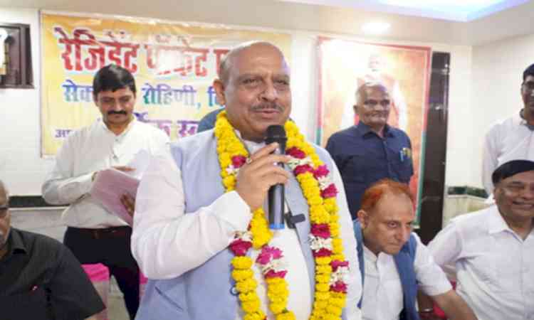 Delhi Speaker launches infra projects in Rohini