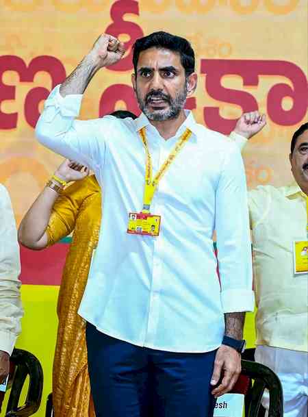 Amaravati is on full throttle, no hitting pause: Lokesh