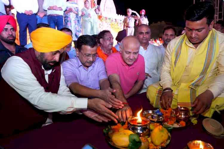 Bhagwant Mann Govt to Take Devotees on Free Teerath Yatra to Salasar Balaji Dham, Sri Khatu Shyam Ji, Haridwar-Rishikesh, and Shri Mathura Ji -Vrindavan Dham: Arvind Kejriwal
