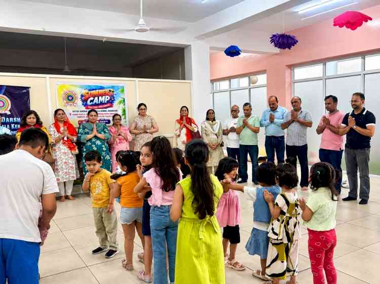 Satyug Darshan Trust organises a Spiritual Summer Camp at Kinder Castle Play School* 