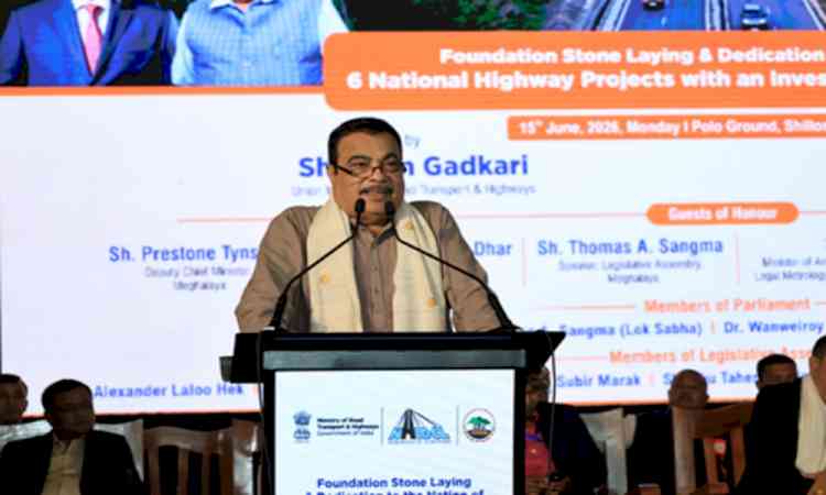 Gadkari announces Rs 39,800 crore highway projects for Meghalaya Infrastructure summit