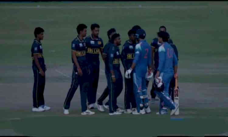 Vaibhav Sooryavanshi and Tilak Varma get into a verbal fight with Sri Lanka A players in Super Over drama