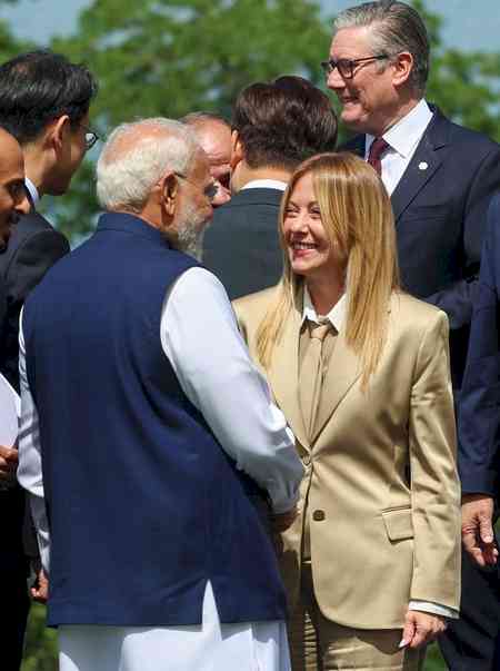 G7 Summit: PM Modi interacts with world leaders, thanks Macron for welcome 