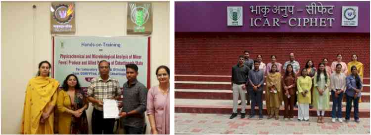 ICAR-CIPHET, Ludhiana organized Hands-on training on Physicochemical and Microbiological Analysis of Minor Forest Produce and Allied Products of Chhattisgarh state