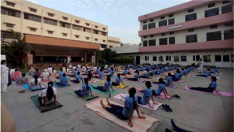 PCM S.D. College for Women Celebrates 12th International Day of Yoga as NCC Nodal Centre