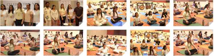 YFLO celebrated International Yoga Day at ITC Kohenur