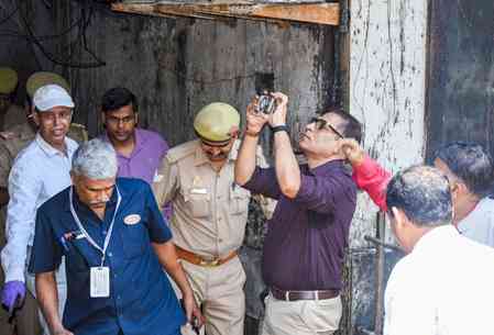 Lucknow fire tragedy: SIT team begins probe, visits spot where deadly blaze killed 18