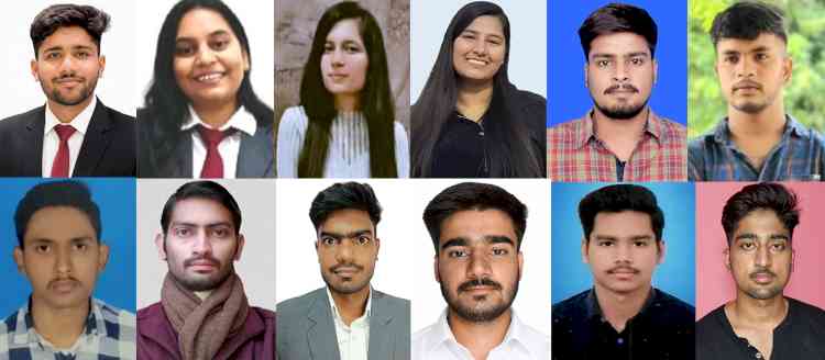 जीजेयू के 12 विद्यार्थियों की सात कंपनियों में हुई प्लेसमेंट