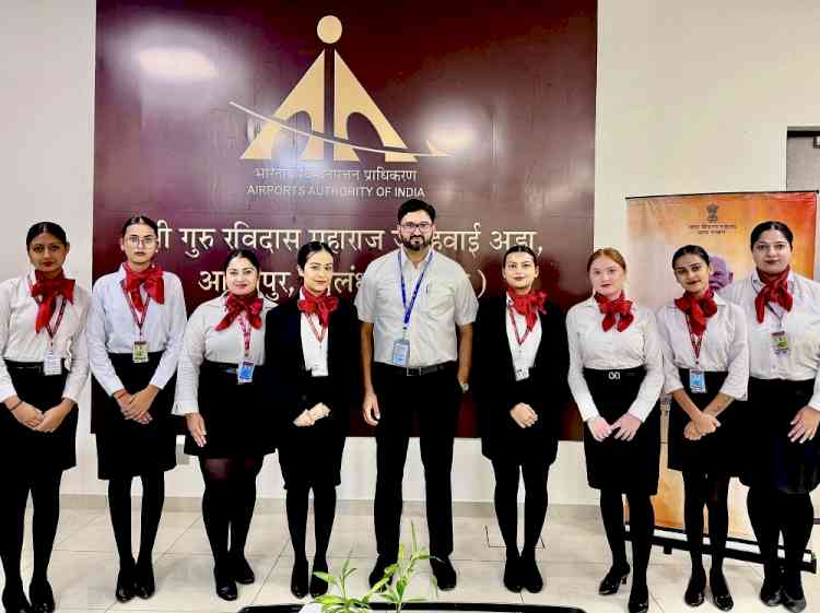 KMVites attend Prestigious Internship at Adampur Airport in collaboration with Airports Authority of India