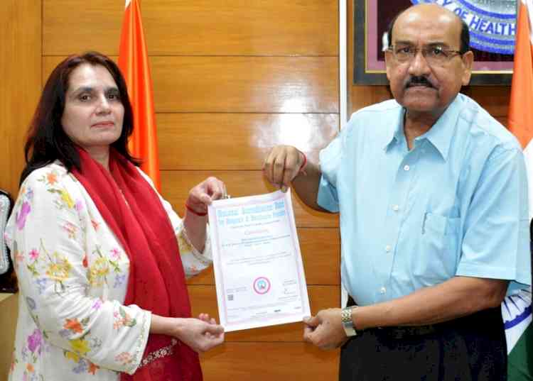 UHSR's Biochemistry Lab Receives NABH Accreditation; - All tests will meet international quality standards: VC Dr. H.K. Aggarwal