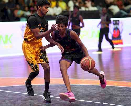 Suryansh’s 41-point masterclass powers Vikarabad Mambas as Day 8 of TJBL delivers thrilling action in the first semi-final