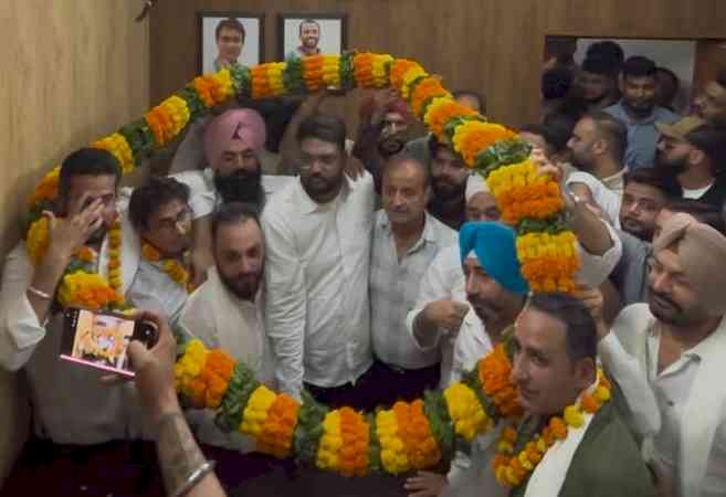 Angad Dutta Assumes Charge as District President of Youth Congress Jalandhar Urban for the Second Consecutive Term