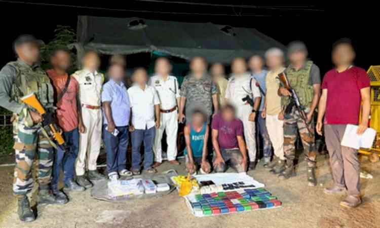 Assam Rifles in joint op with Police seize drugs worth Rs 5 crore at Assam-Mizoram border